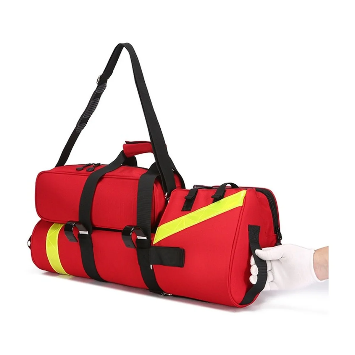 08843 1200D Portable First Aid Bag in Red, portable first aid bag product view