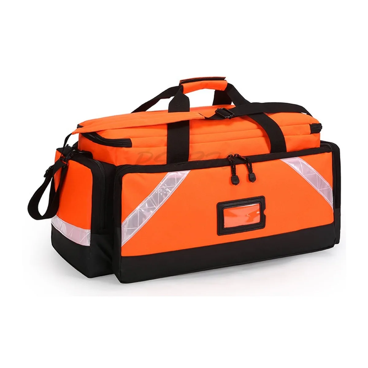 08851 1200D Portable First Aid Bag in Red, construction and compartment detail 4