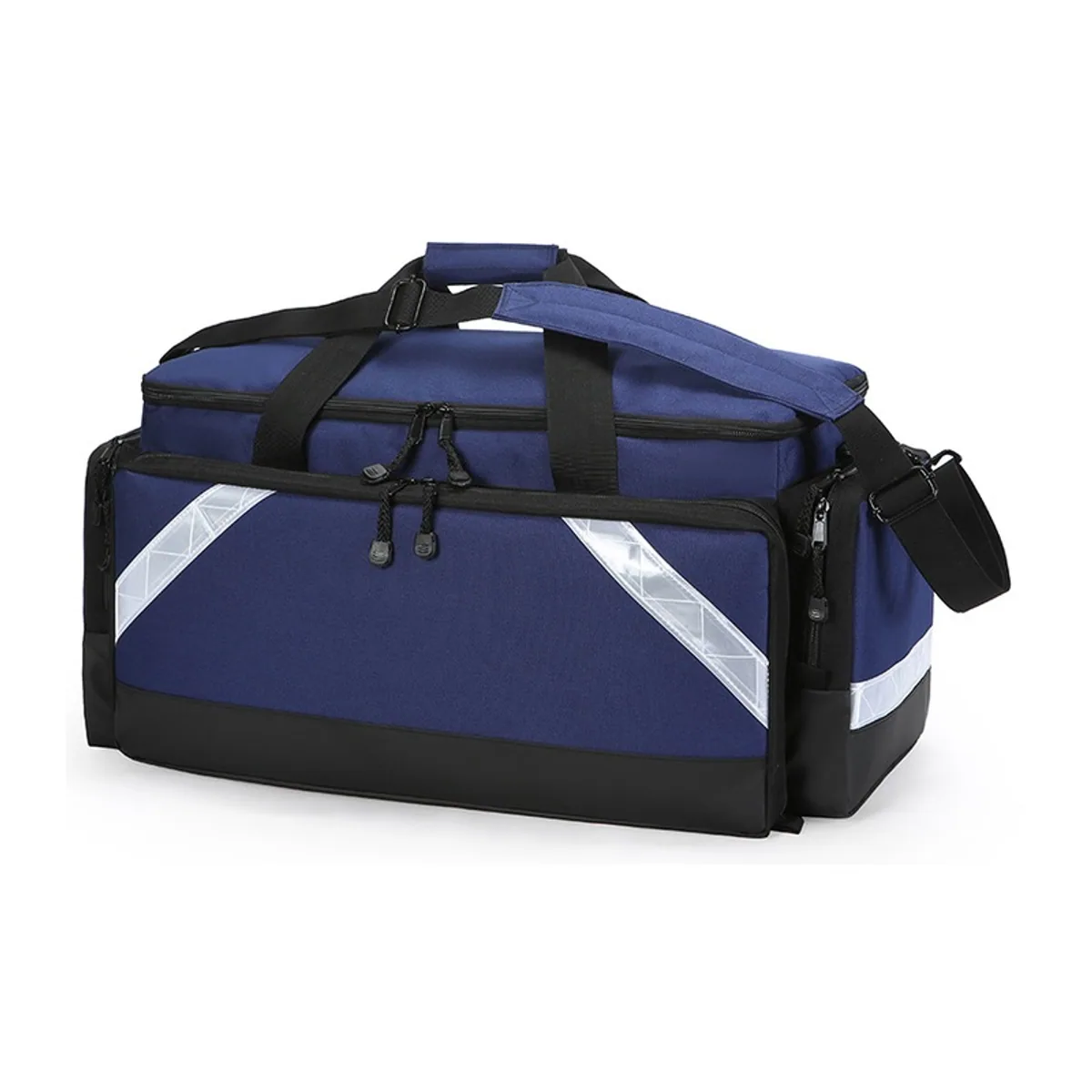 08851 1200D Portable First Aid Bag in Red, construction and compartment detail 5