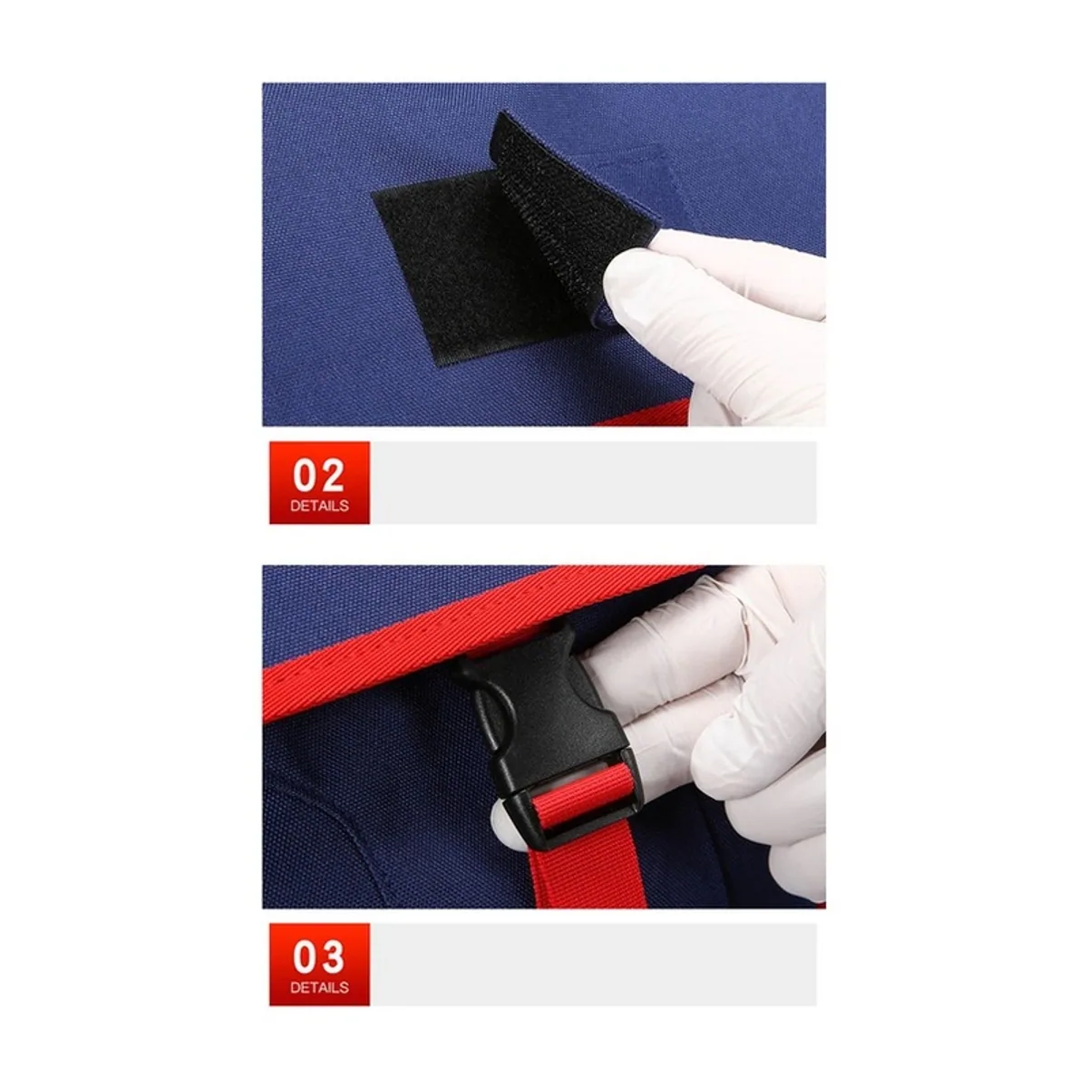 08852 1200D Waterproof PVC Rescue Bag in ONE, construction and compartment detail 1