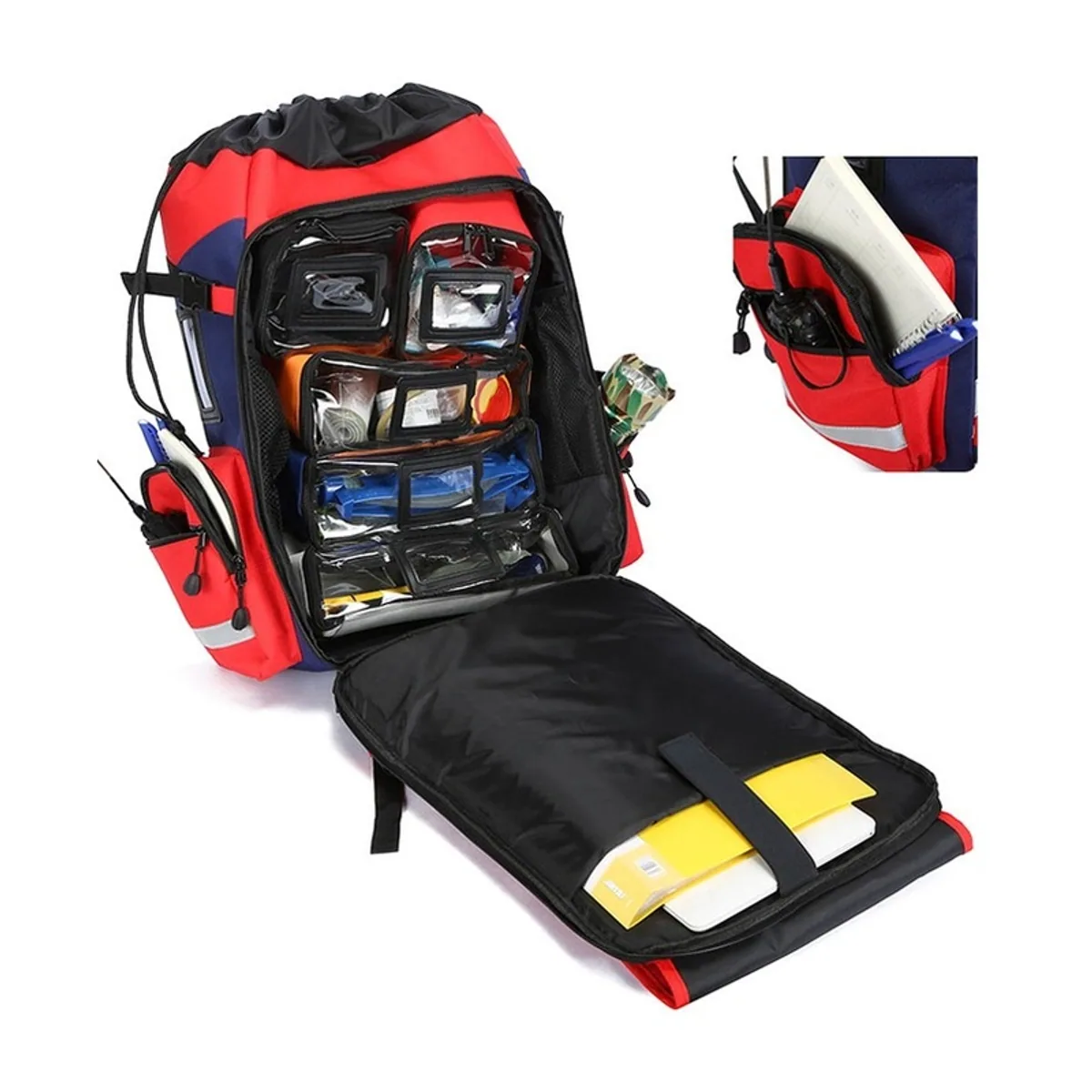 08852 1200D Waterproof PVC Rescue Bag in ONE, construction and compartment detail 2
