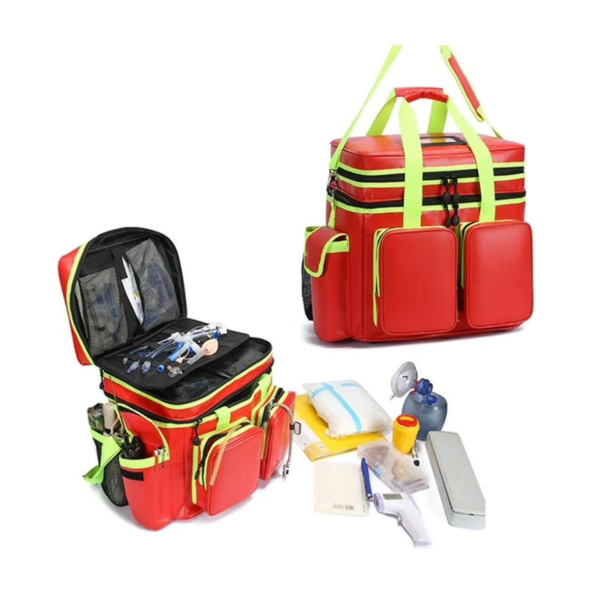 08856 1200D Waterproof PVC Rescue Bag in Red, waterproof pvc rescue bag product view