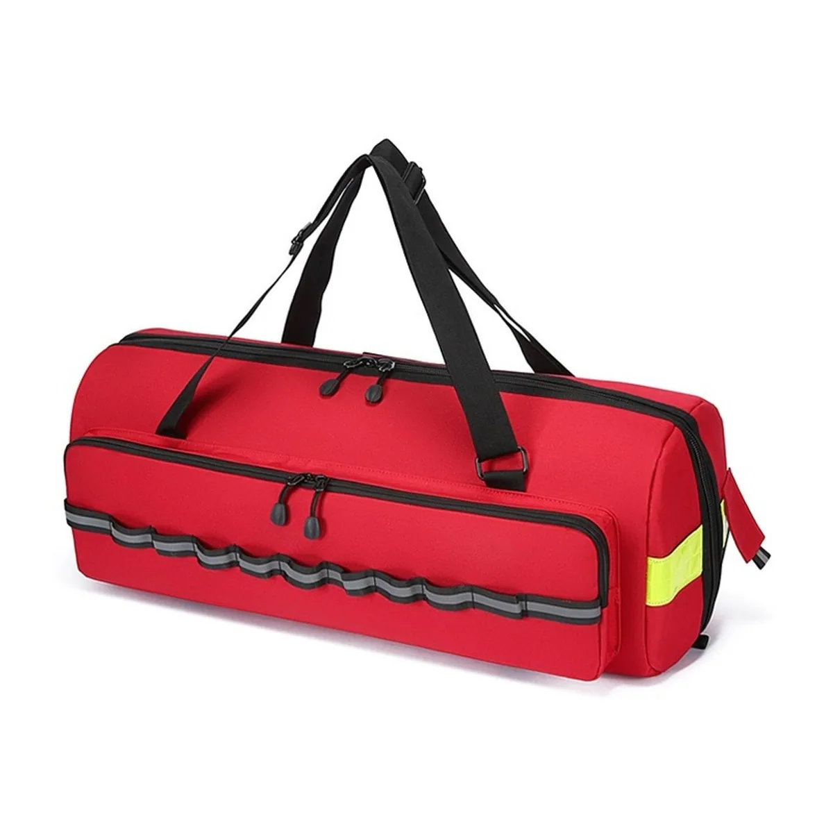 08862 1200D Waterproof PVC Rescue Bag in Red，Orange, construction and compartment detail 4