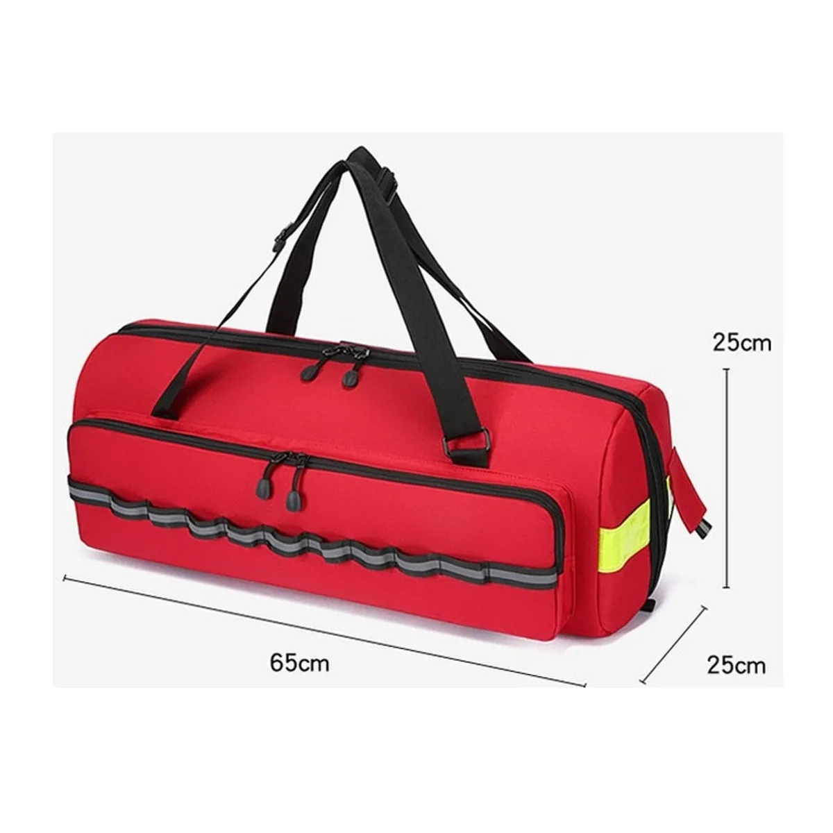 08862 1200D Waterproof PVC Rescue Bag in Red，Orange, construction and compartment detail 6