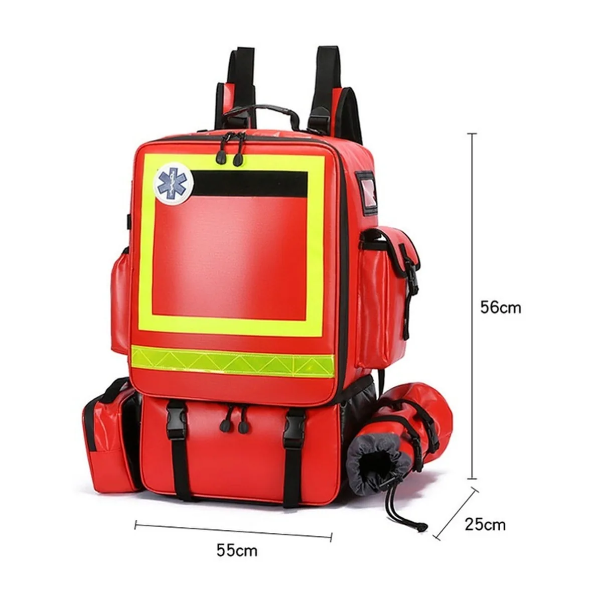 08863 PVC Waterproof PVC Rescue Bag in Red, construction and compartment detail 4