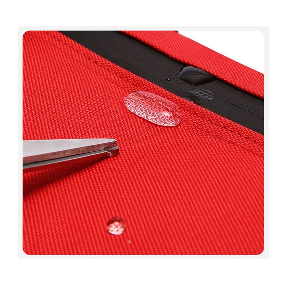08880 1200D Waterproof PVC Rescue Bag in Red, construction and compartment detail 2