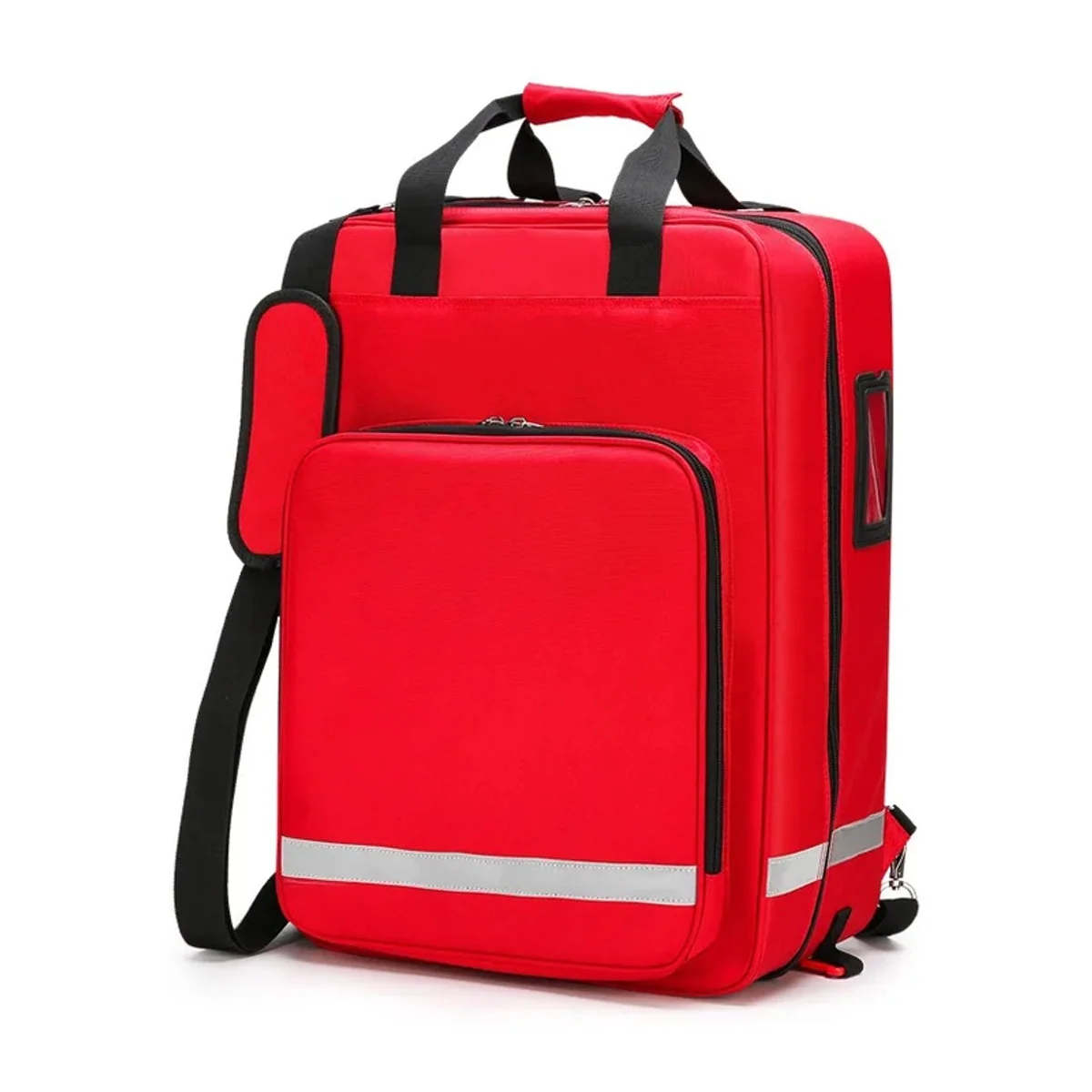 09902 1200D Trolley Rescue Bag in Red, construction and compartment detail 5