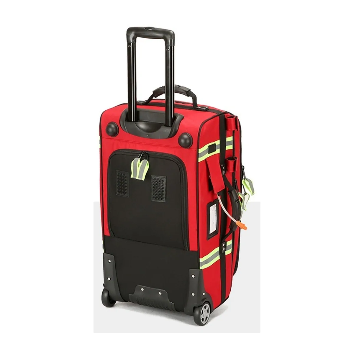 09904 1200D Trolley Rescue Bag in Red, construction and compartment detail 7