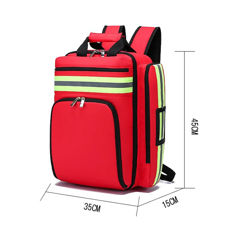 1200D Oxford Emergency Medical Backpack with Clear Pouches product photo 10