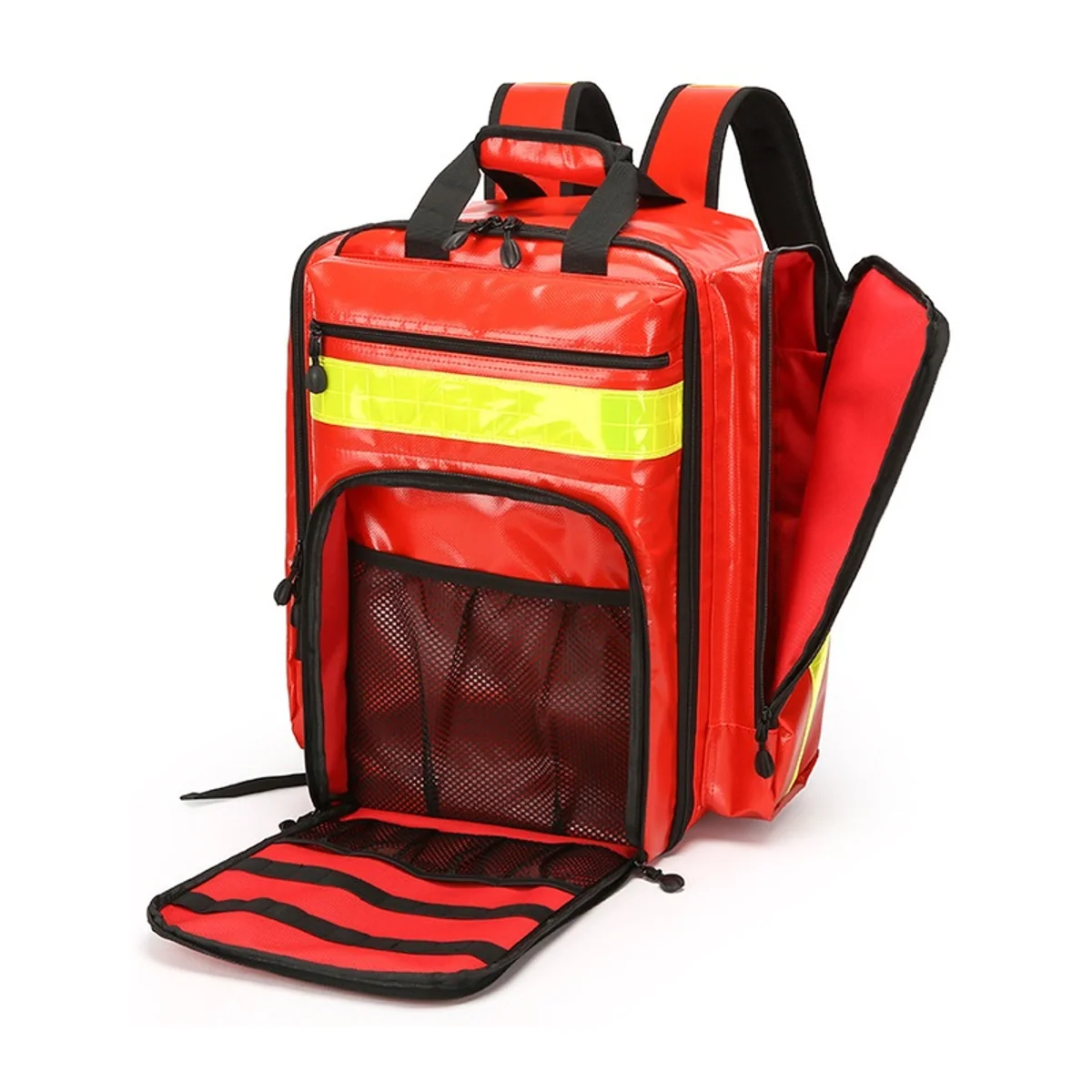 09908P PVC Waterproof Rescue Backpack in Red, waterproof pvc rescue bag product view