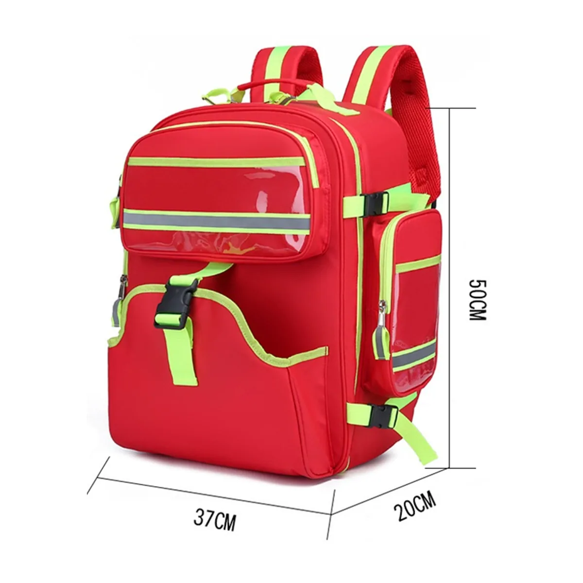 09911 Oxford Waterproof PVC Rescue Bag in Red, construction and compartment detail 5