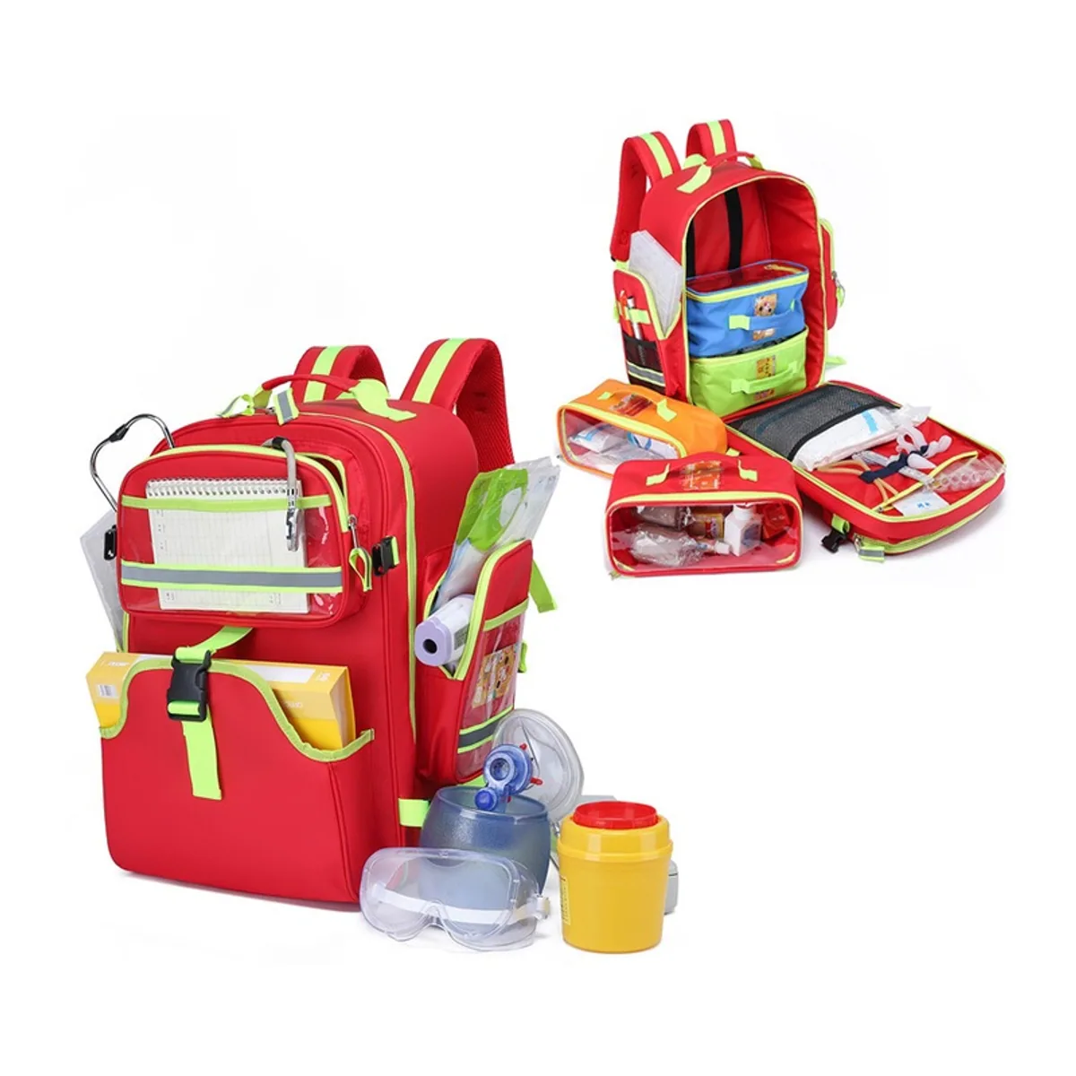 09911 Oxford Waterproof PVC Rescue Bag in Red, waterproof pvc rescue bag product view