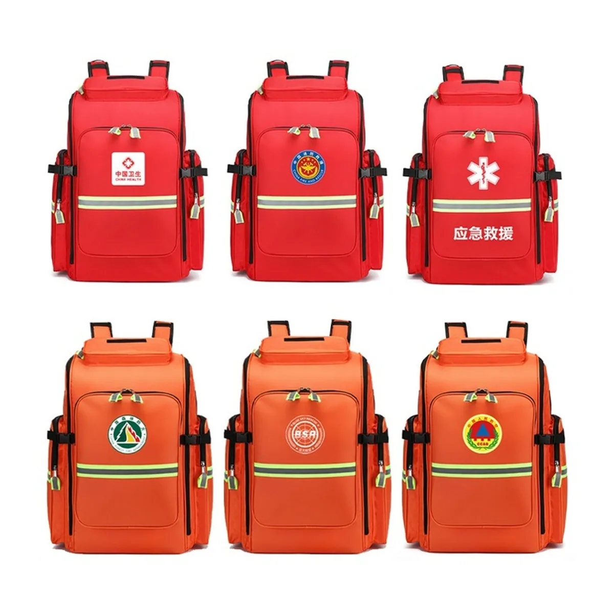 09915 1800D Waterproof PVC Rescue Bag in Red, construction and compartment detail 2