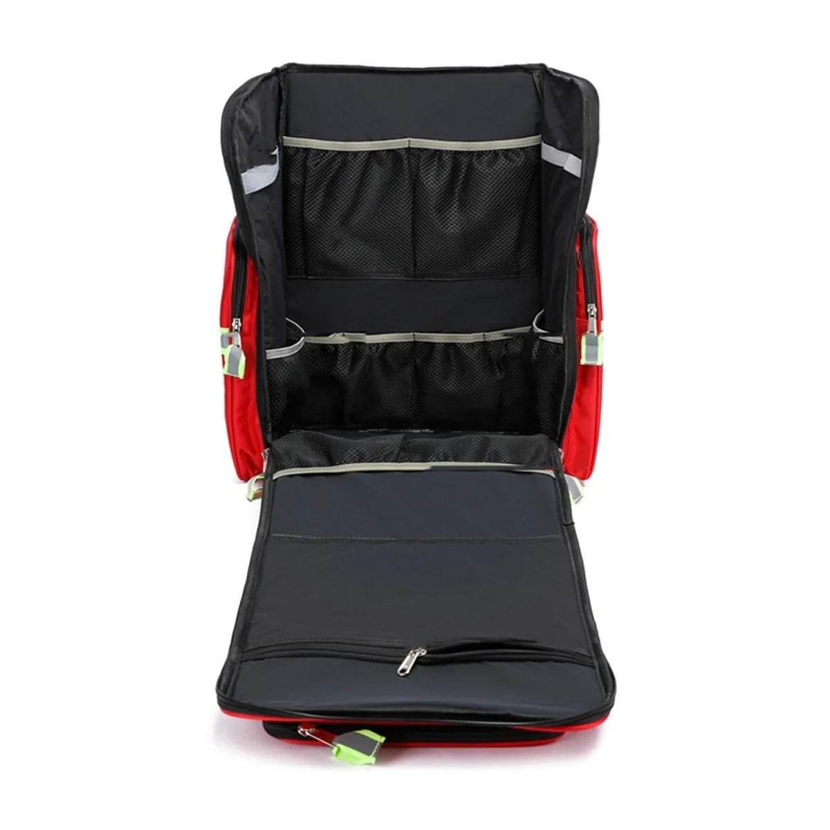 09915 1800D Waterproof PVC Rescue Bag in Red, construction and compartment detail 3