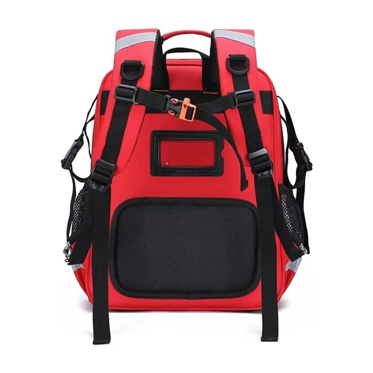 09920 1200D Medical Emergency Backpack in Red, construction and compartment detail 4