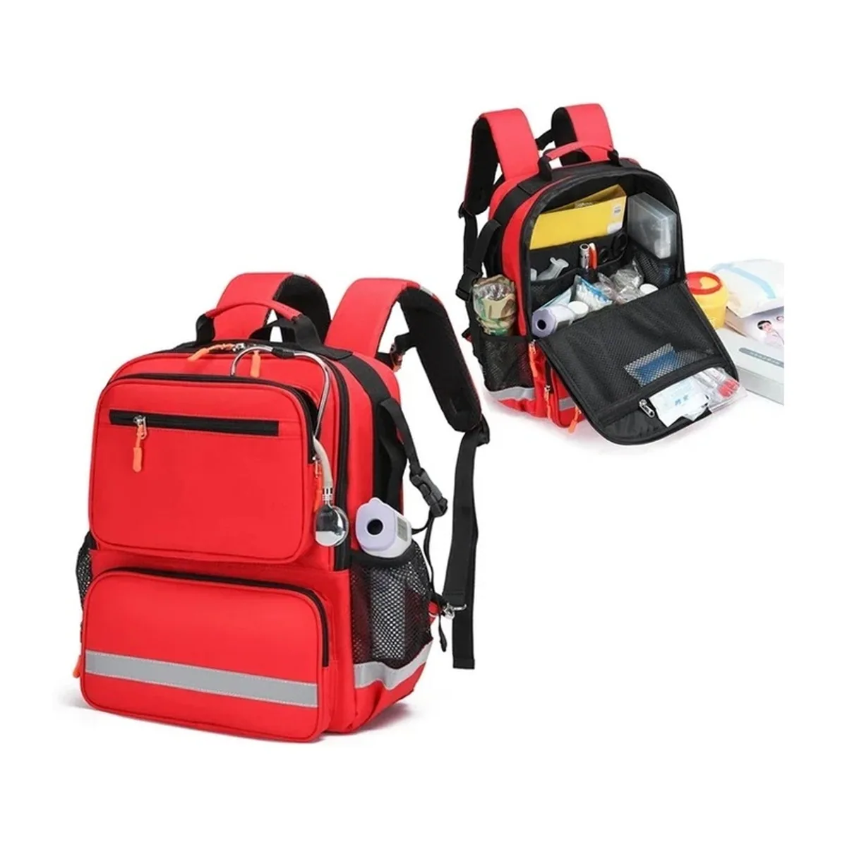 09920 1200D Medical Emergency Backpack in Red, medical emergency backpack product view