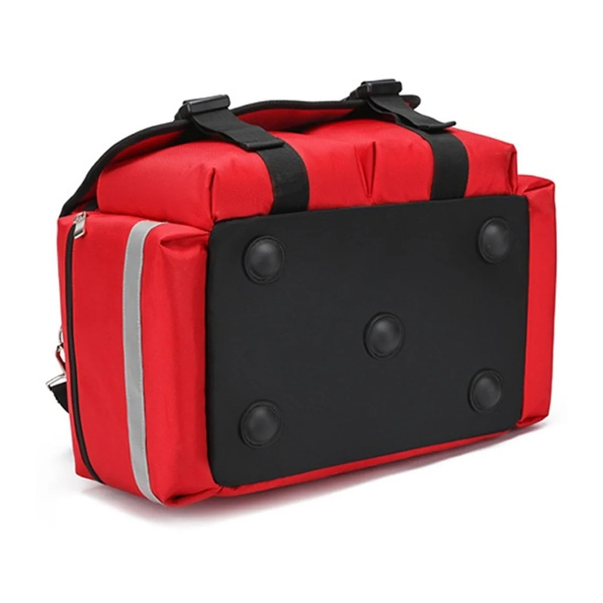 09922 1000D Medical Emergency Backpack in Red, construction and compartment detail 6
