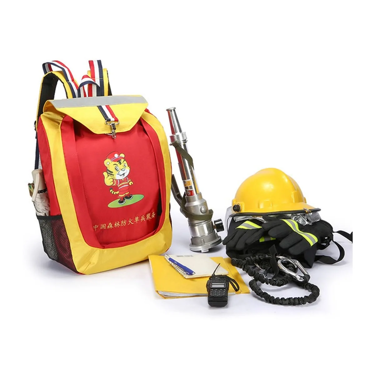 09924 900D Medical Emergency Backpack in Red, construction and compartment detail 3