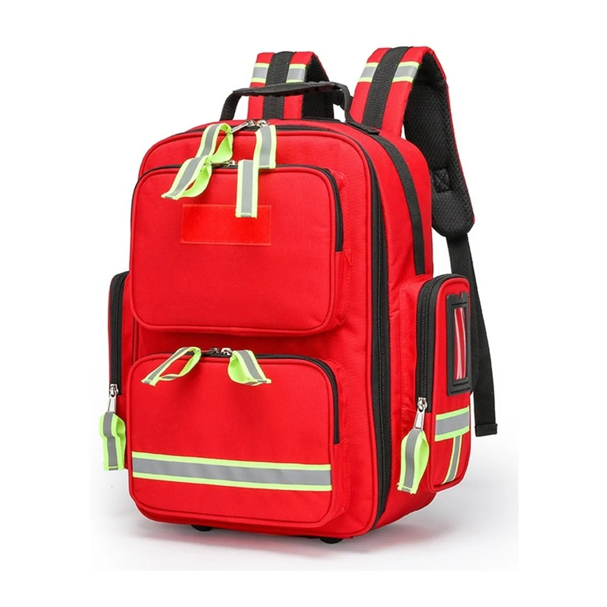 09926 1000D Medical Emergency Backpack in Orange, construction and compartment detail 1
