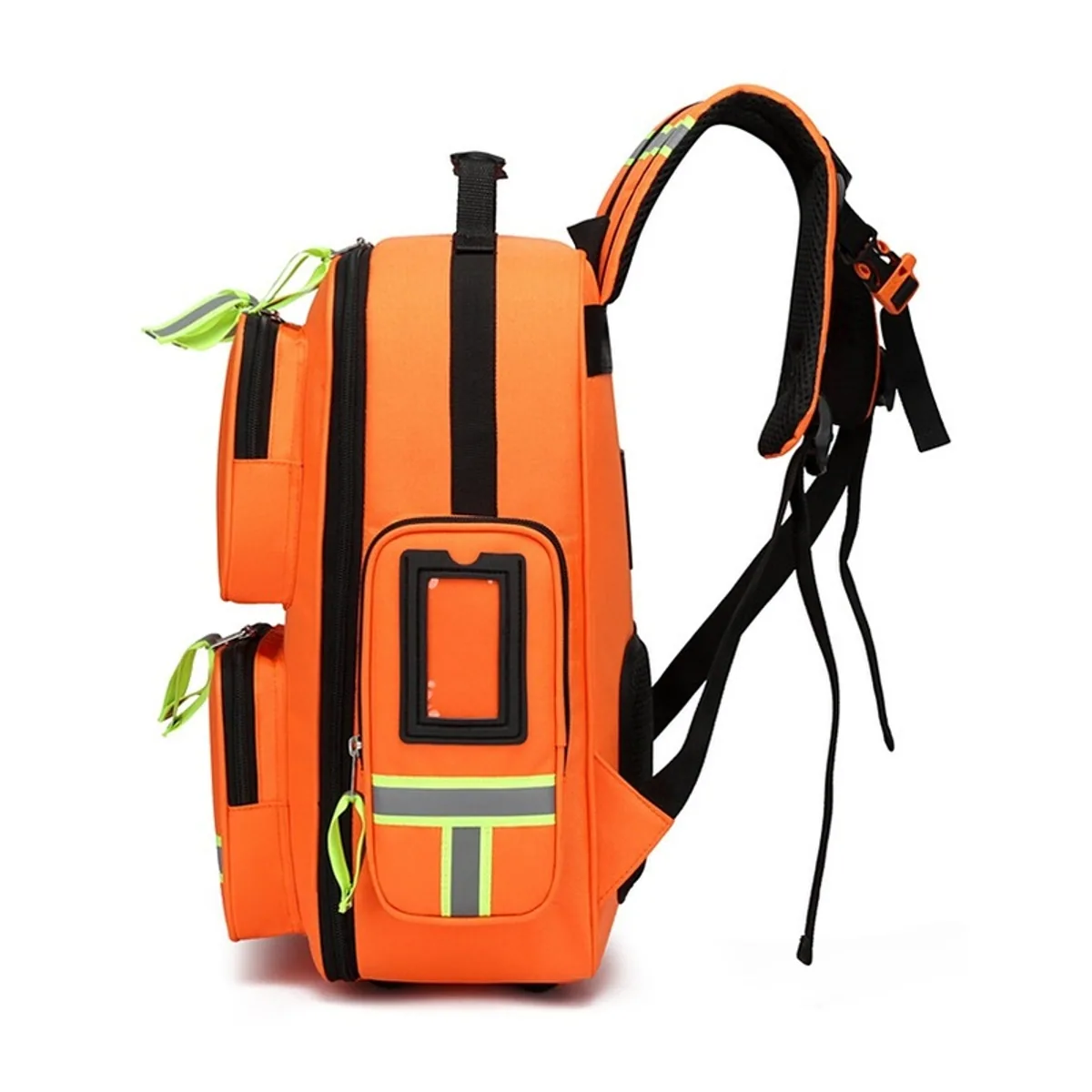 09926 1000D Medical Emergency Backpack in Orange, construction and compartment detail 7