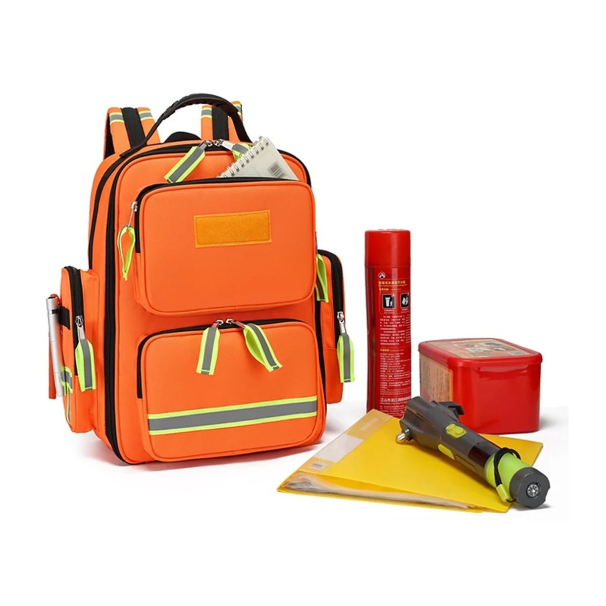 09926 1000D Medical Emergency Backpack in Orange, medical emergency backpack product view