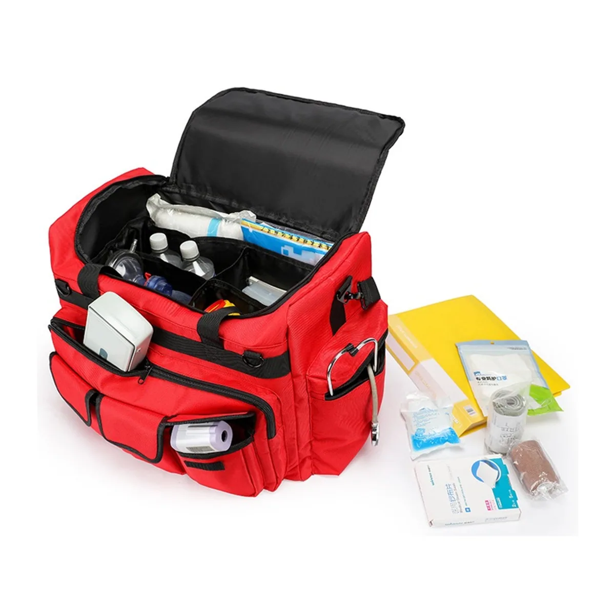 09927 Oxford Rescue Duffel Bag in Red, rescue duffel bag product view