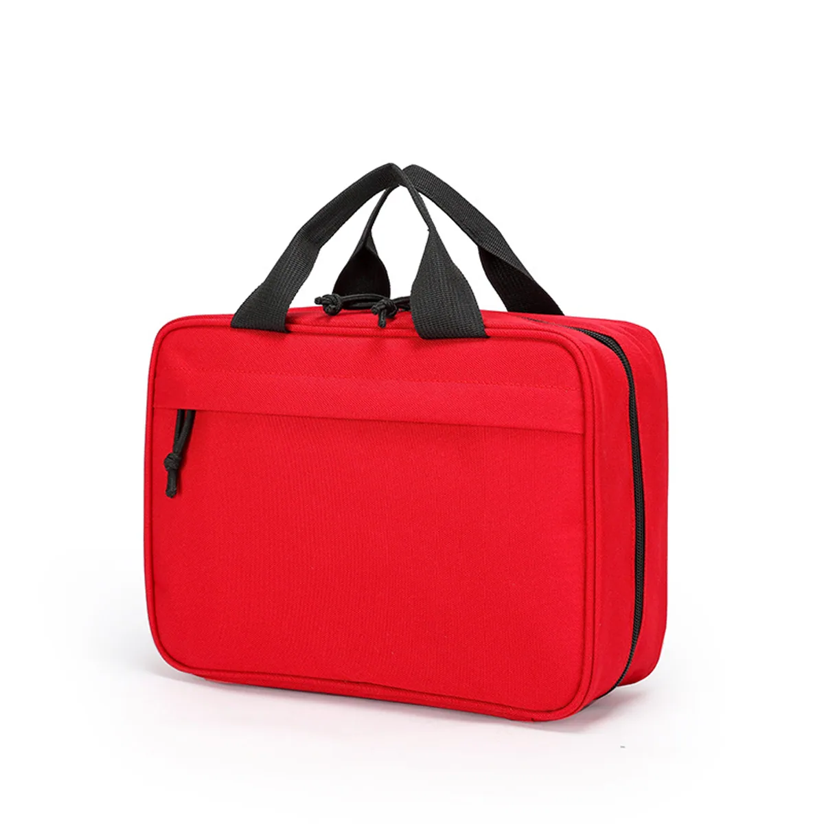 09928 Oxford Emergency Waist Bag in Red, construction and compartment detail 5