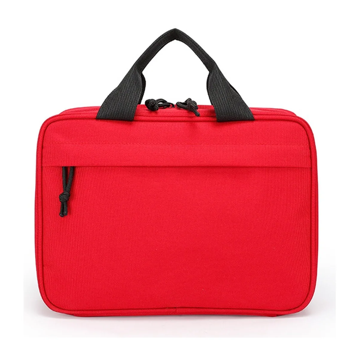 09928 Oxford Emergency Waist Bag in Red, construction and compartment detail 6