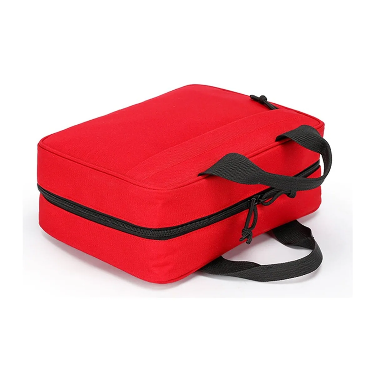 09928 Oxford Emergency Waist Bag in Red, construction and compartment detail 7