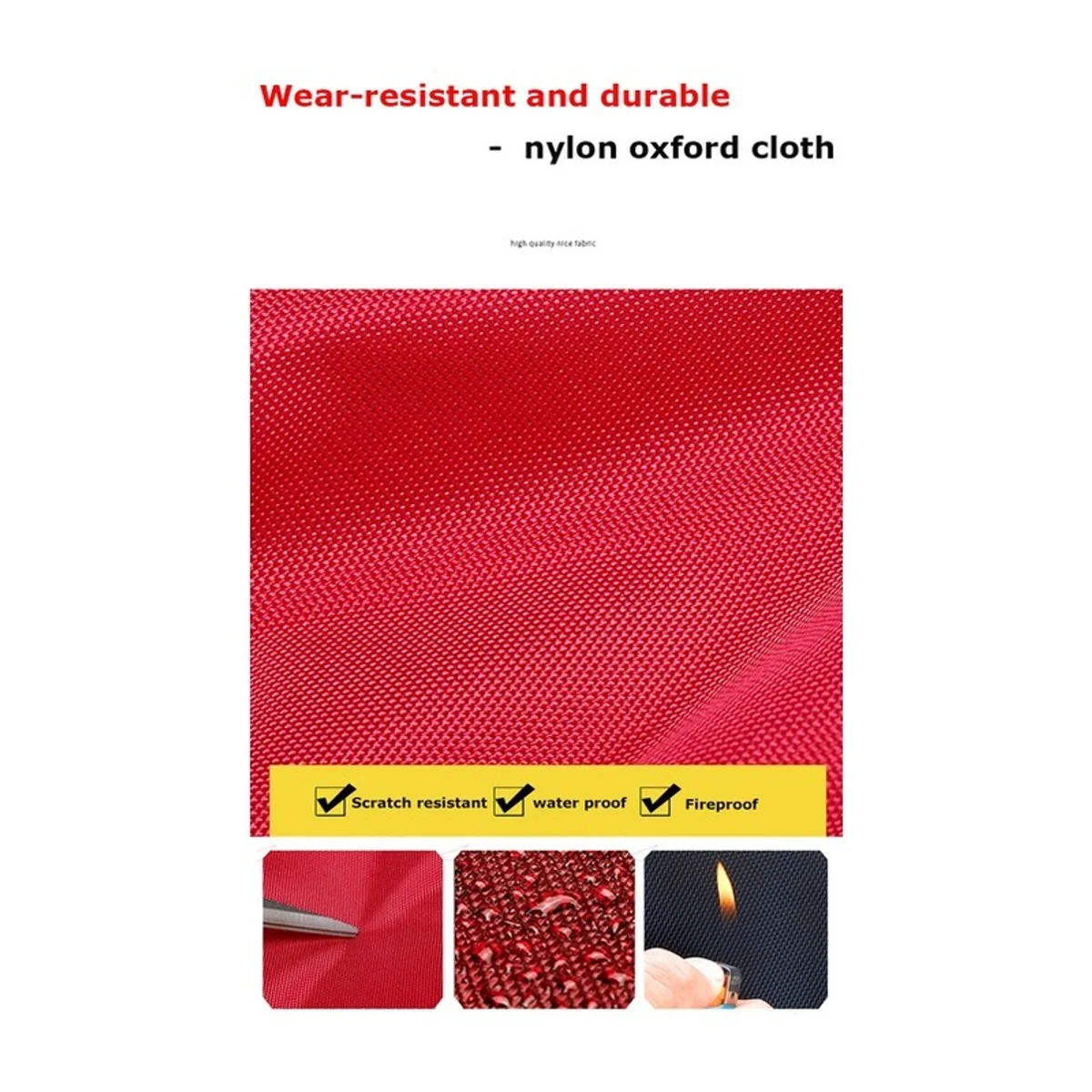 09930 Medical Duffel Bag in Red, construction and compartment detail 4
