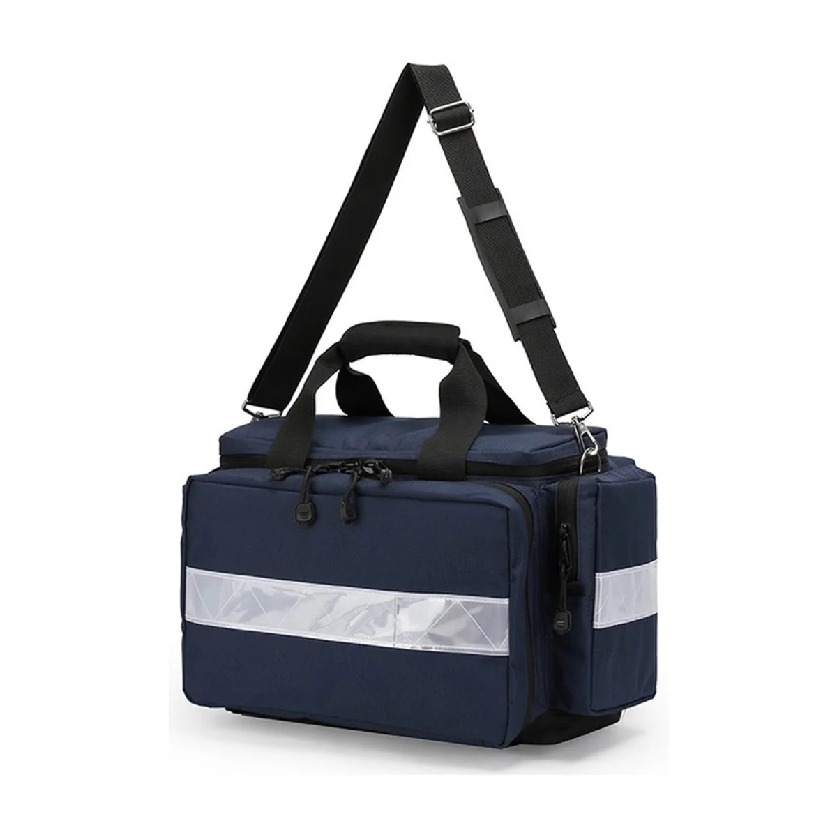 09930 Medical Duffel Bag in Red, construction and compartment detail 6