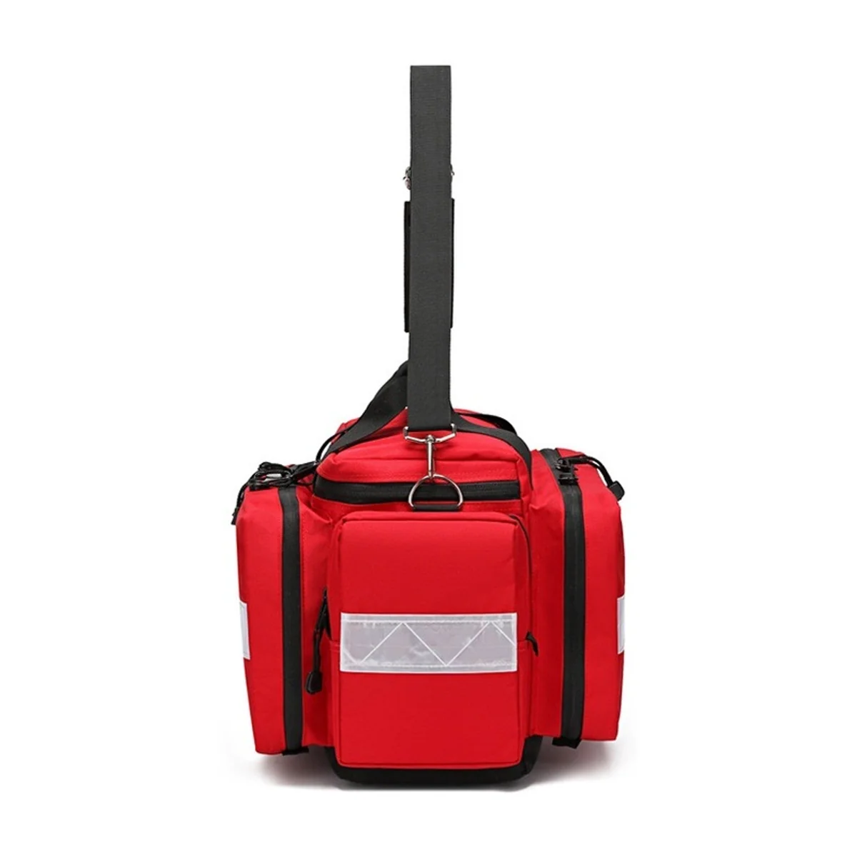 09930 Medical Duffel Bag in Red, construction and compartment detail 7
