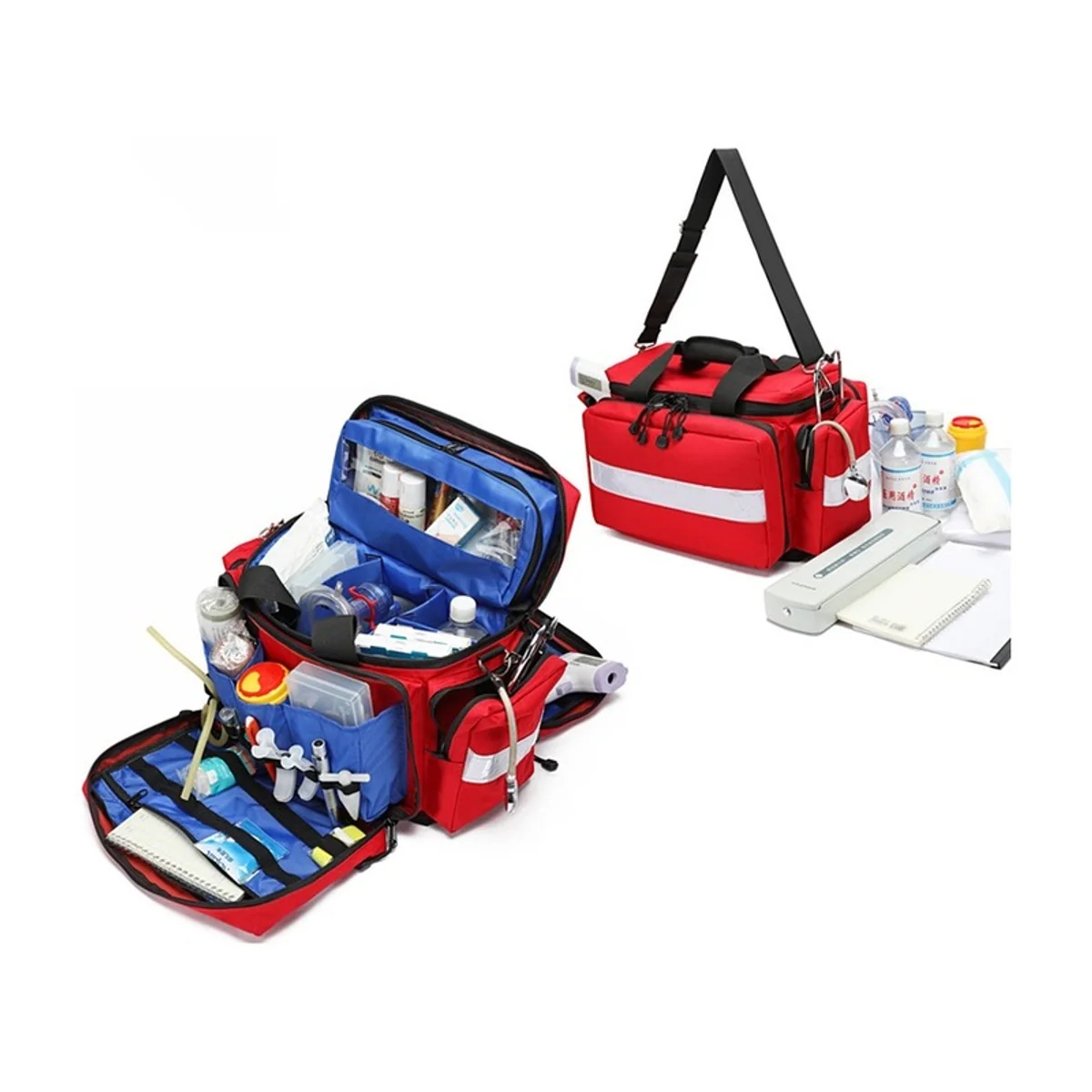 09930 Medical Duffel Bag in Red, rescue duffel bag product view