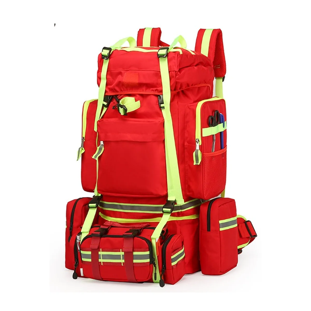 09931 Oxford Outdoor Rescue Backpack in Red, outdoor rescue backpack product view