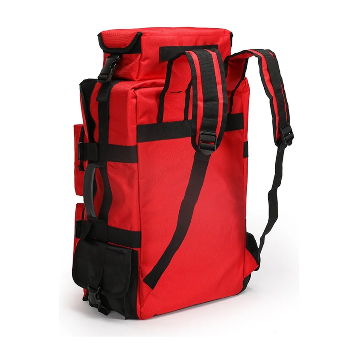 09933 Oxford Medical Emergency Backpack in Red, construction and compartment detail 4