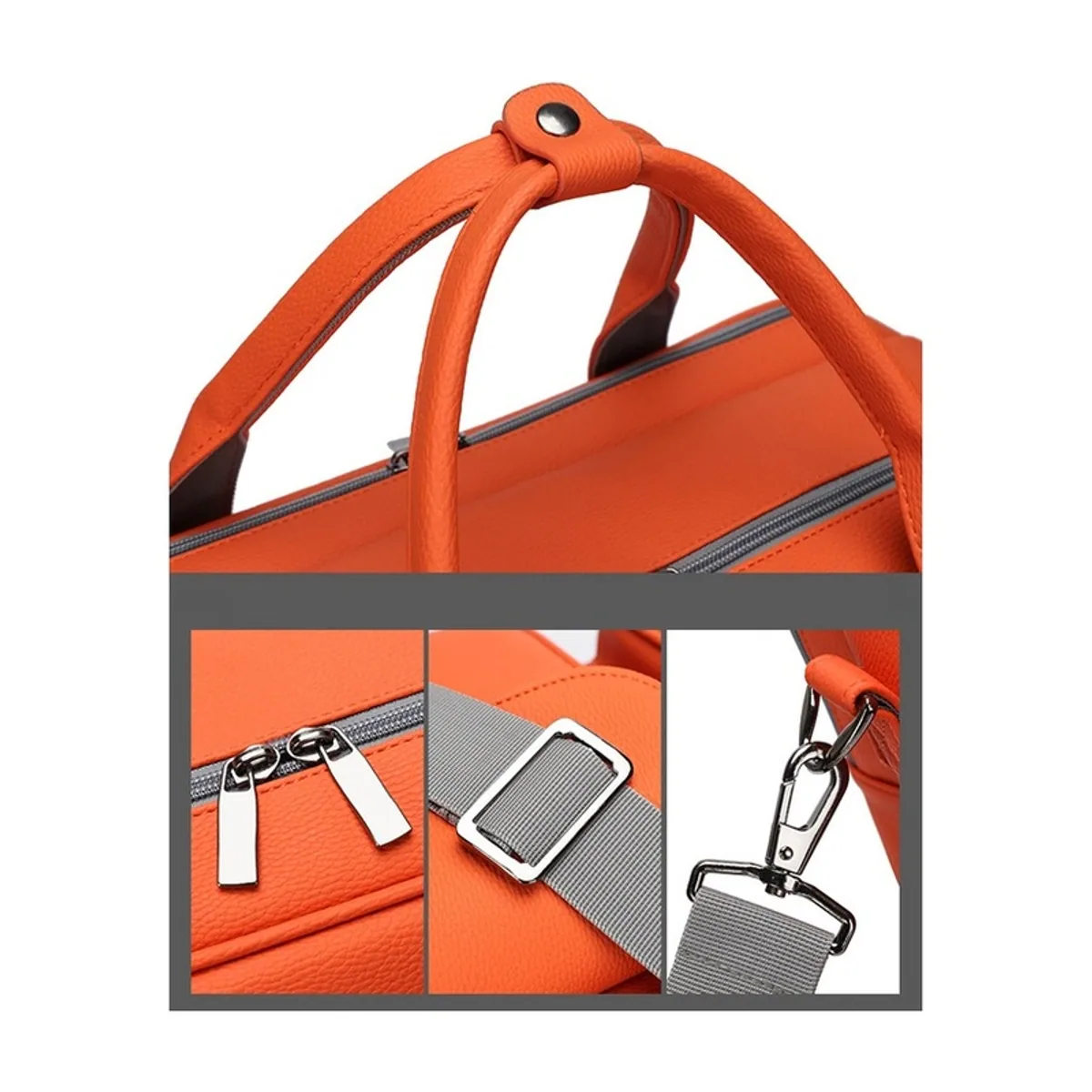 09934 Emergency Medical Backpack in Orange Red, construction and compartment detail 5