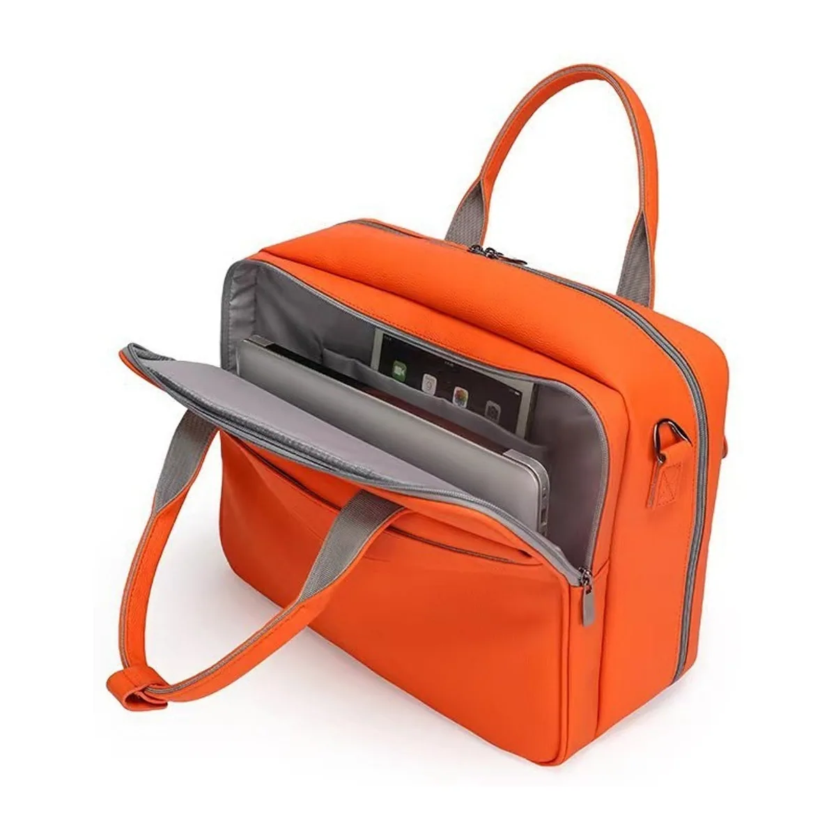 09934 Emergency Medical Backpack in Orange Red, construction and compartment detail 6