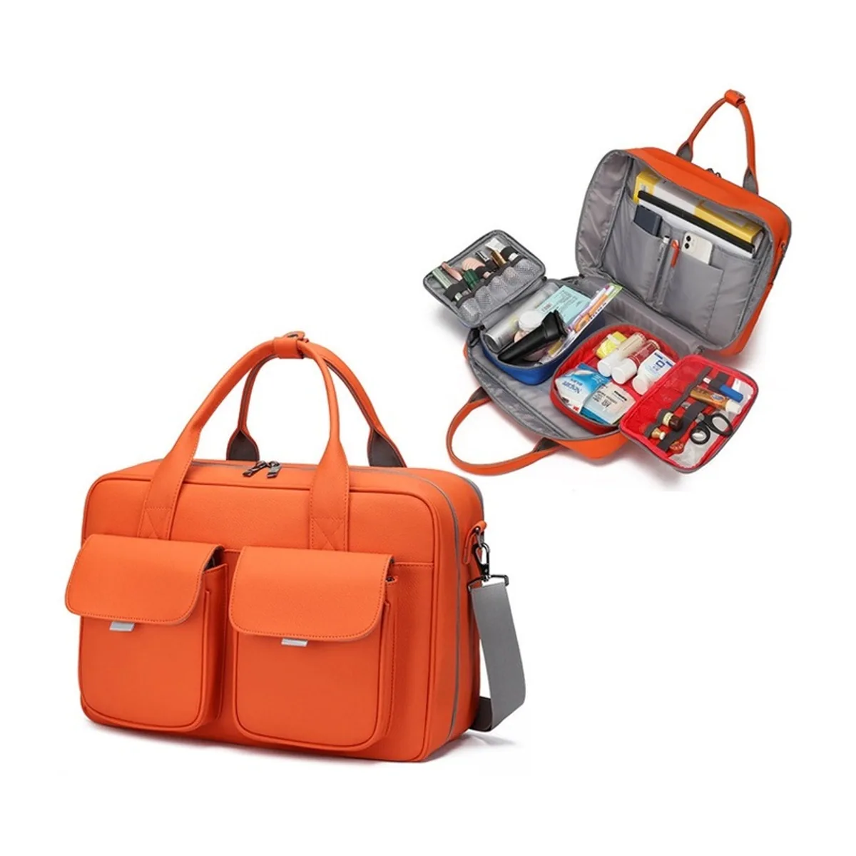 09934 Emergency Medical Backpack in Orange Red, medical emergency backpack product view