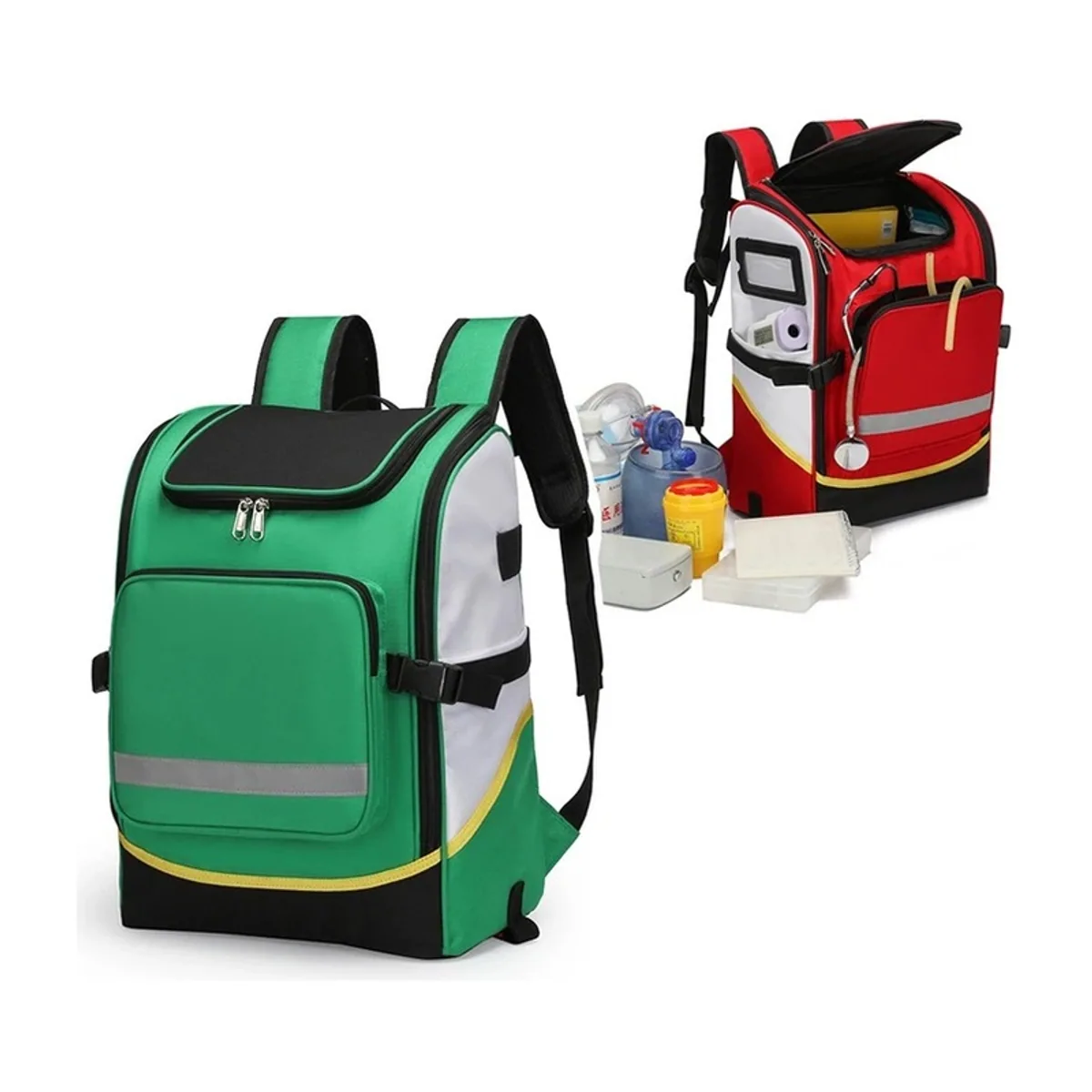 09936 Oxford Medical Emergency Backpack in Red, medical emergency backpack product view