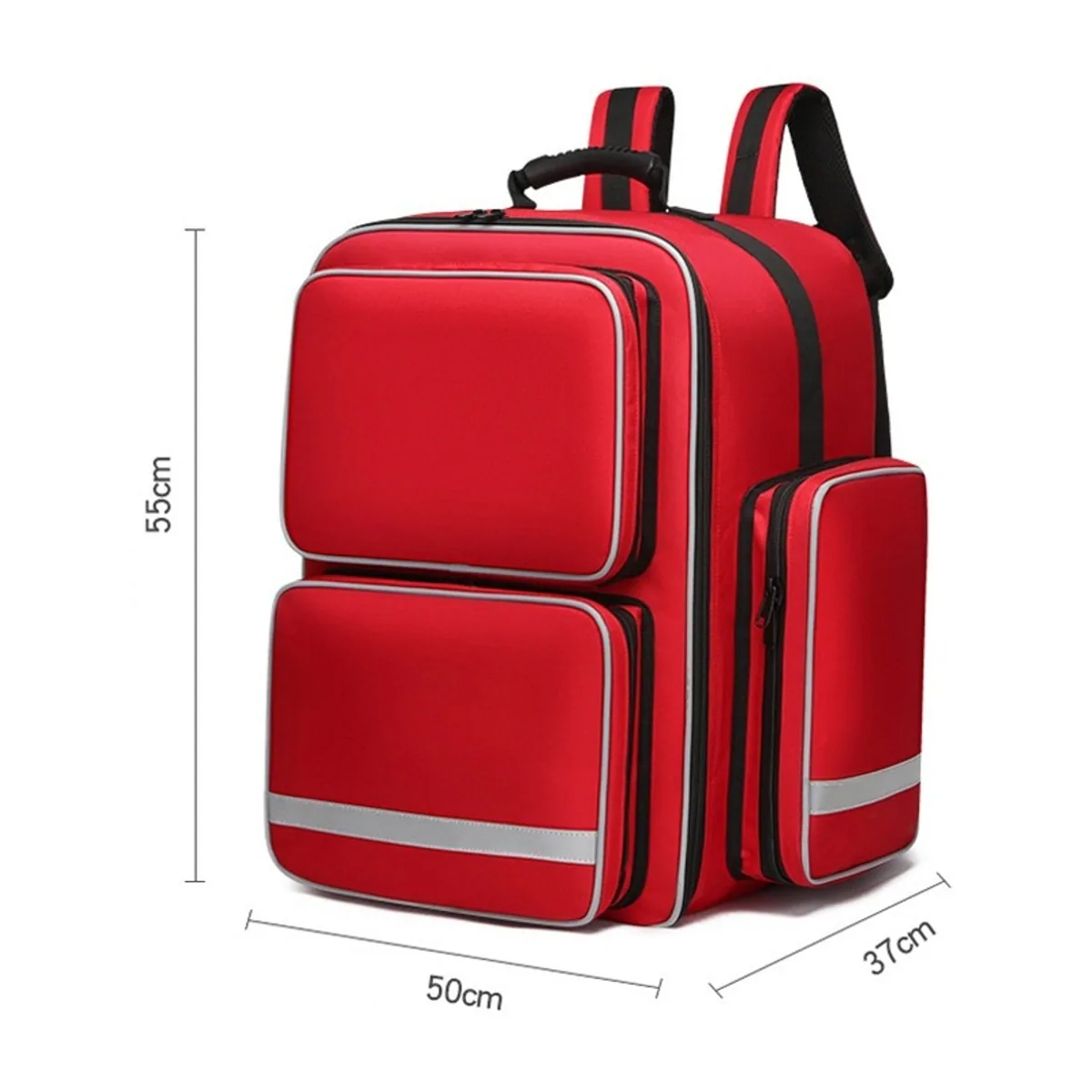 09940 1200D Rescue Duffel Bag in Red, construction and compartment detail 5