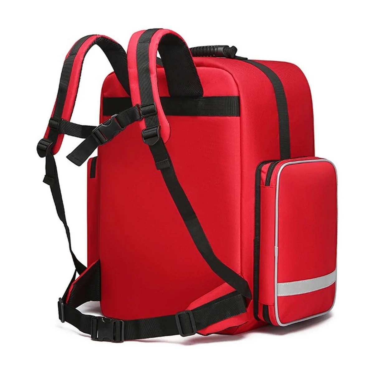09940 1200D Rescue Duffel Bag in Red, construction and compartment detail 7