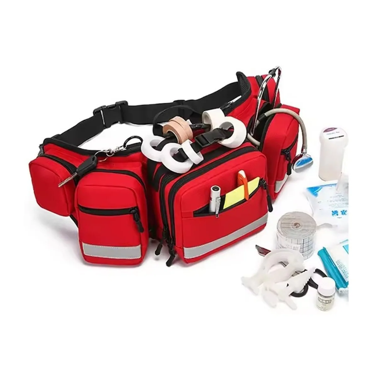 09941 1200D Emergency Waist Bag in Red, emergency waist bag product view