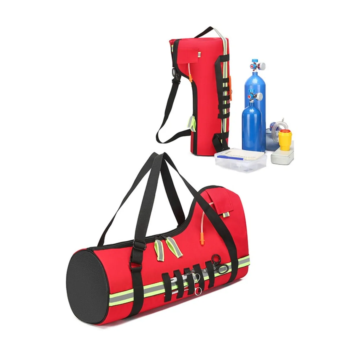 09945P PVC Medical Emergency Backpack in Red, medical emergency backpack product view