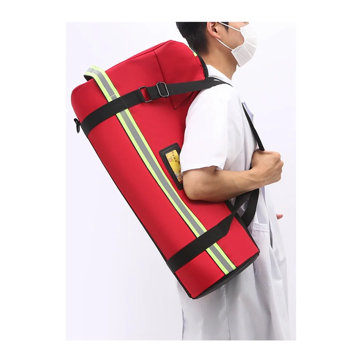 09945P PVC Medical Emergency Backpack in Red, medical emergency backpack product view