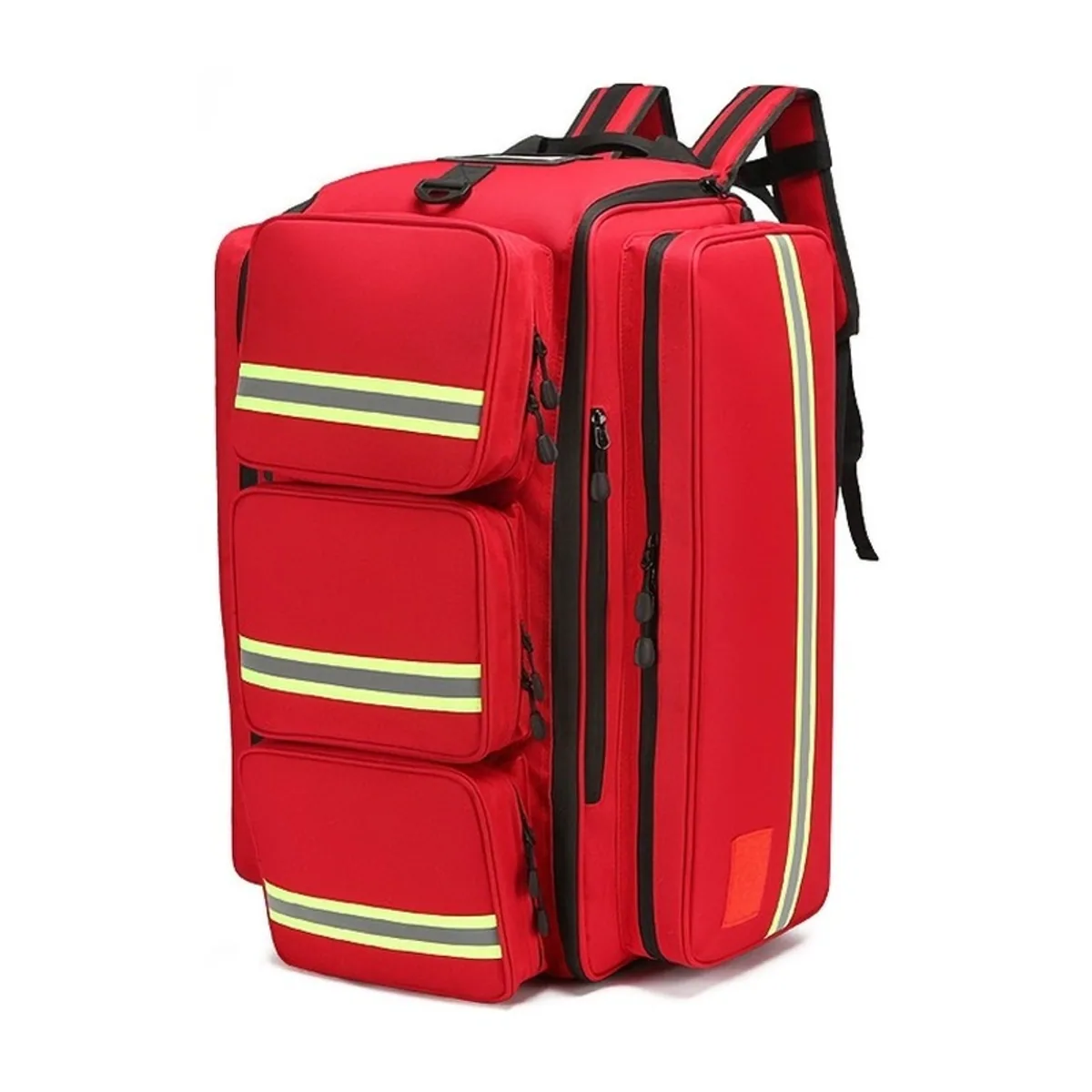 09951 Oxford Rescue Duffel Bag in Red, construction and compartment detail 6