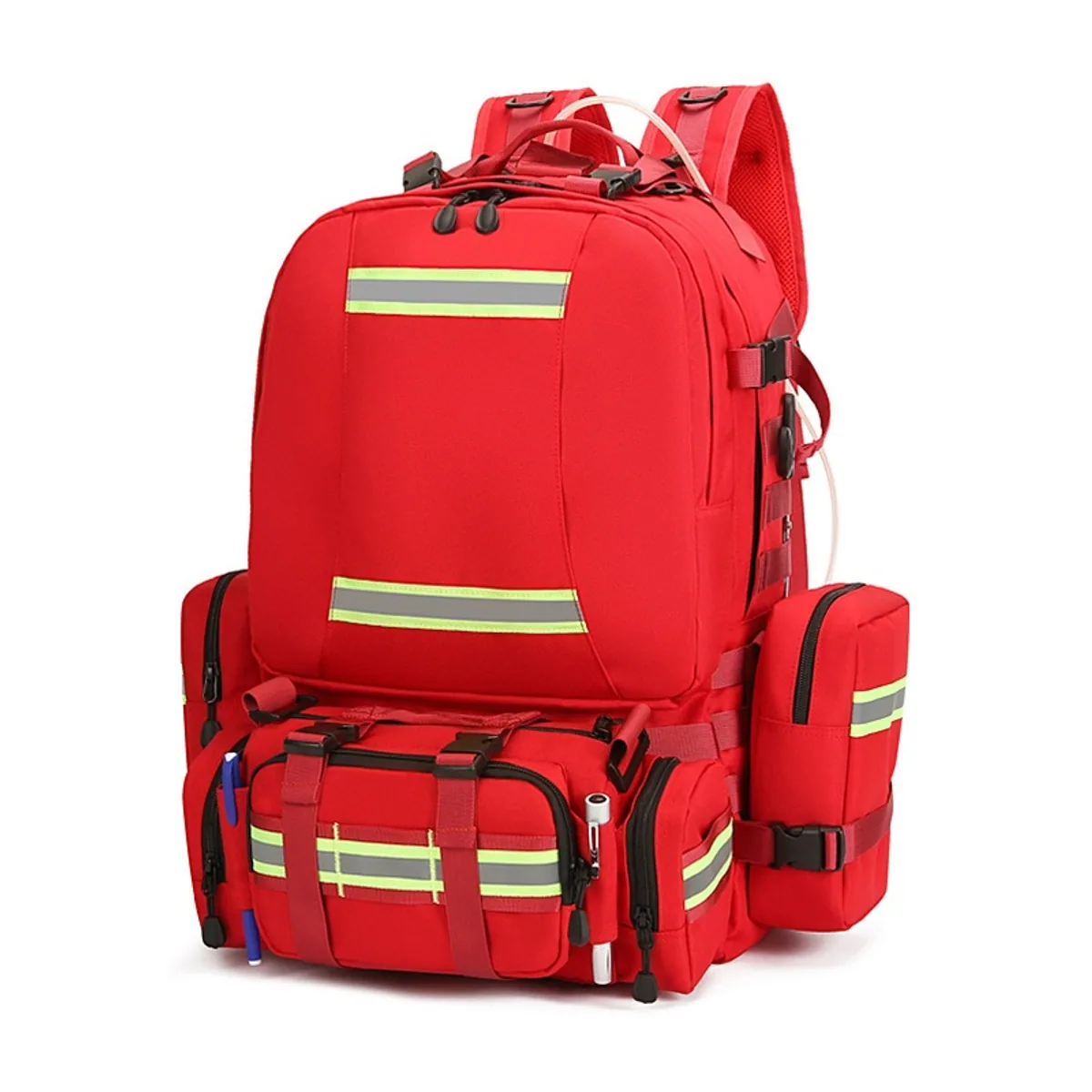 09954 1200D Medical Emergency Backpack in Red, medical emergency backpack product view