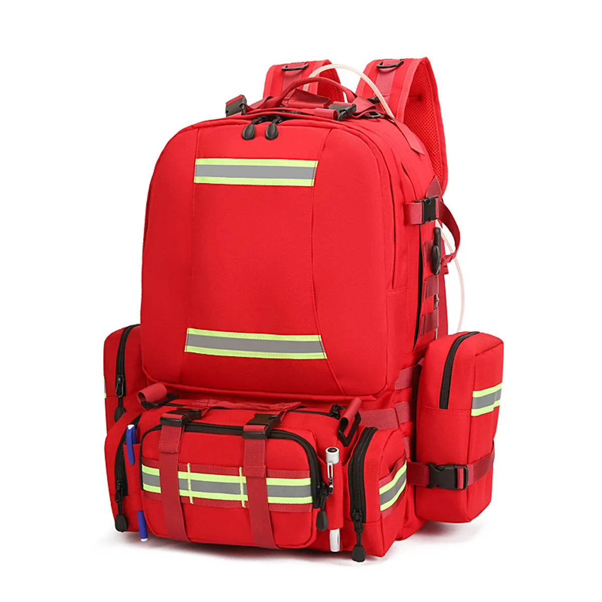09954 1200D Medical Emergency Backpack in Red, medical emergency backpack product view