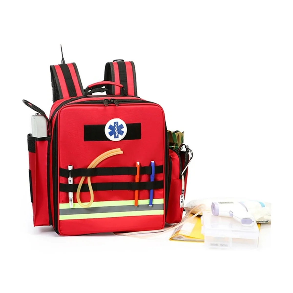 09958 1200D Medical Emergency Backpack in Red, medical emergency backpack product view