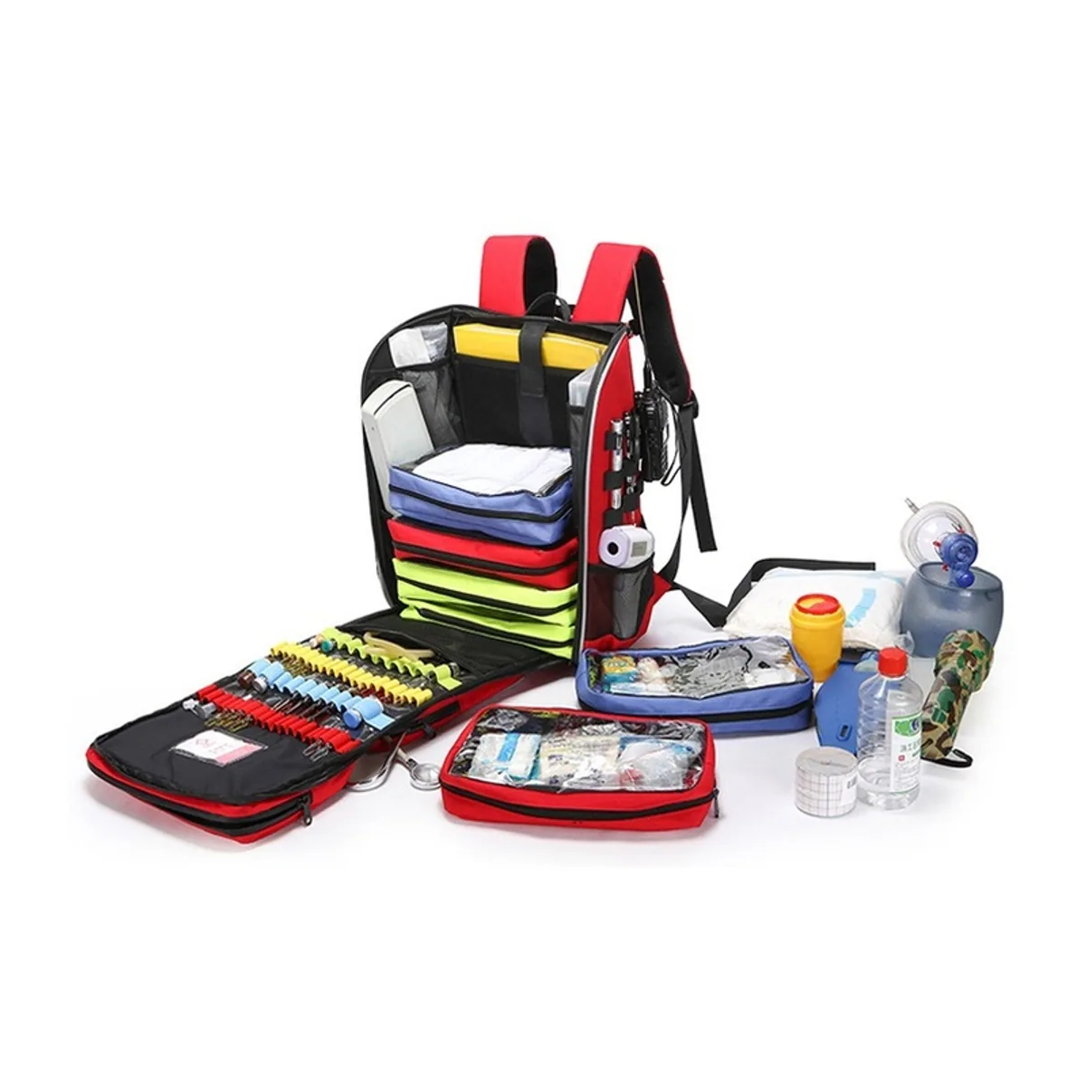 09959 1200D Medical Emergency Backpack in Red, medical emergency backpack product view