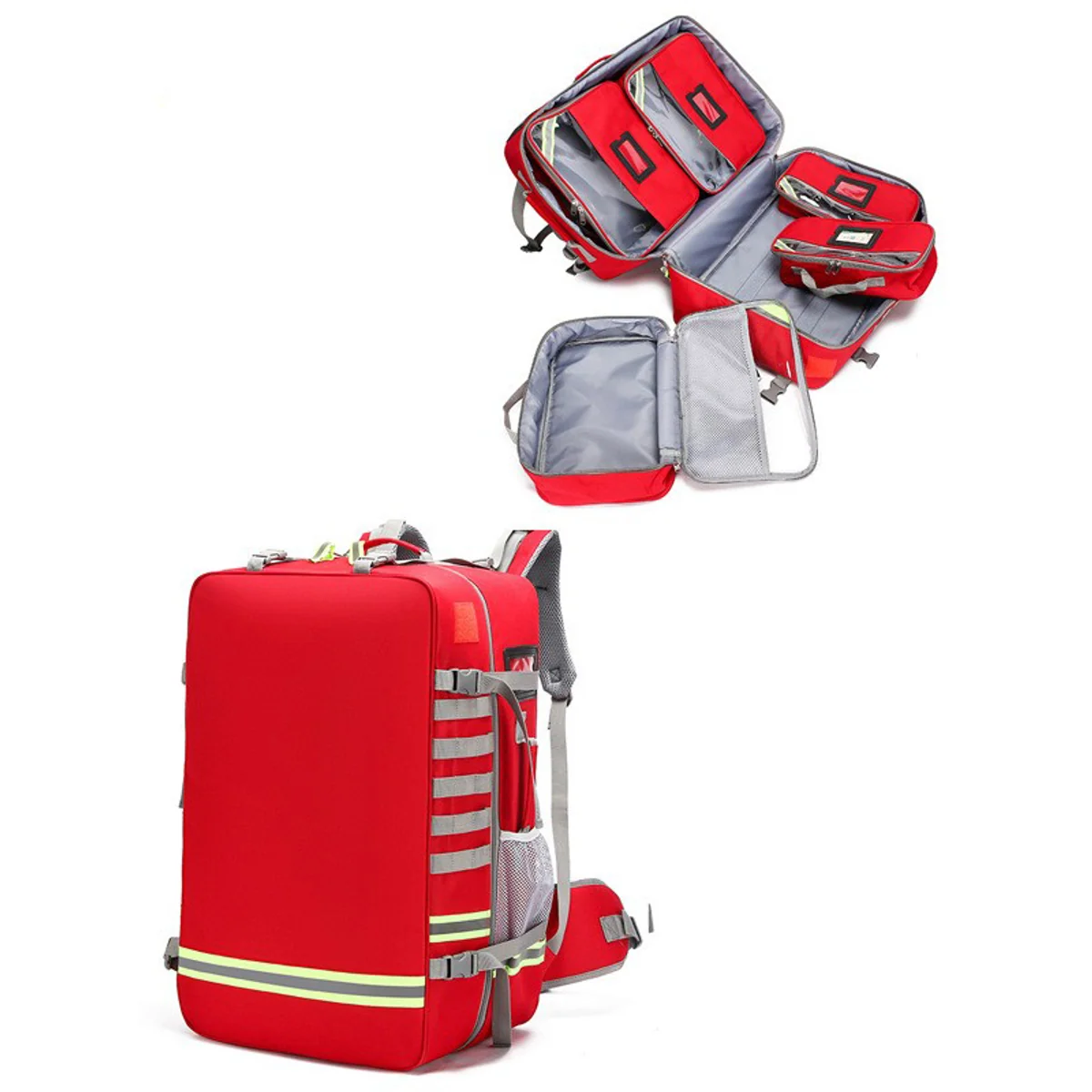 09966 1200D Rescue Duffel Bag in Red, rescue duffel bag product view